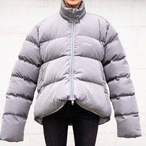 Balenciaga Jackets \u0026 Coats | Balenciaga C Shape Puffer Down Jacket Gray Size 48 | Color: Gray/Silver | Size: 48 | Rebirth1692's Closet